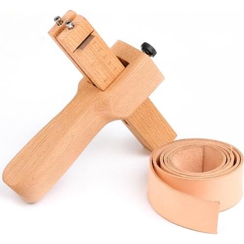 Wood Belt Cutter Leather Strip Splitter Cutting Belt Strap Tools Leather Craft DIY Tool Cutting Knife with Blades
