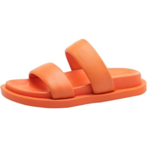 Sheep Skin Modern Slides 3 cm Platform Flat With Leisure Shoes in Summer High Quality Dressing Match-able Rubber Foam Sole 2021