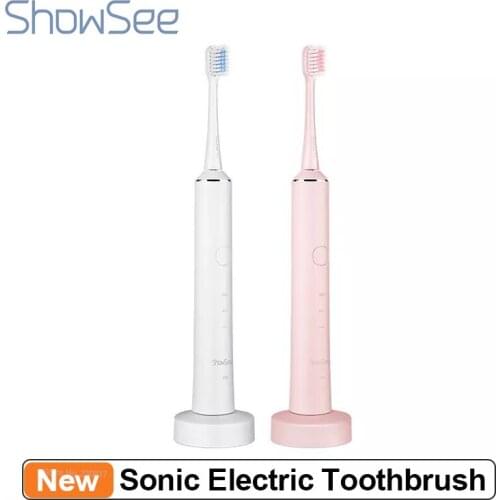 ShowSee Sonic Electric Toothbrush Whitening Teeth Vibrator IPX7 Waterproof Tooth Cleaner USB Type-C Rechargeable Toothbrush