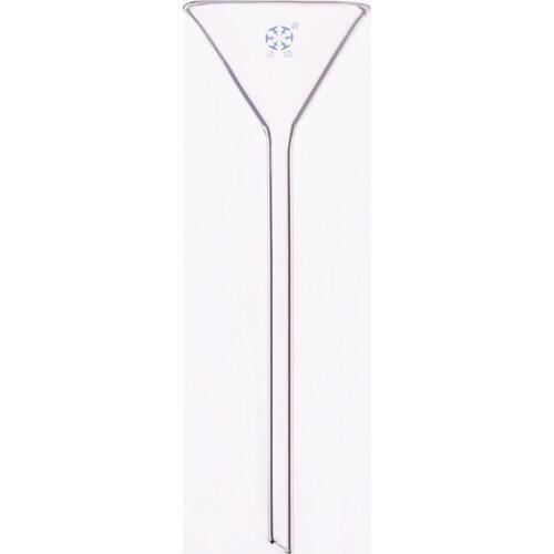 Triangle Funnel 60 degree approx.,long stem 60mm,Tube length 150mm,Long neck triangle funnel,Triangular feeding funnel