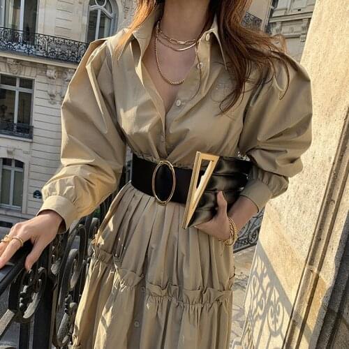 Spring High Waist Retro Runway Elegant Dresses Women Luxury 2021 Party Dress Vintage Autumn A-Line Boho Long Sleeve Slim