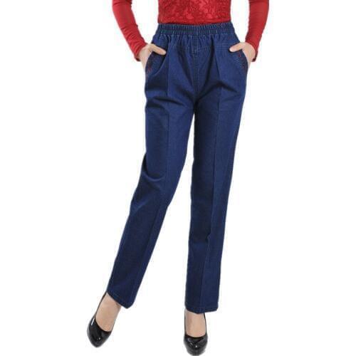 2018 jeans women summer denim breeches embroidery jeans plus size 5XL high waist elasticity casual pants feminine jean calf