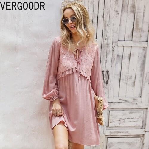 Dresses Women Autumn and Winter New Products Female 2021 Long Sleeve V-neck Sexy Dress Plus Size Casual A-LINE Knee-Length