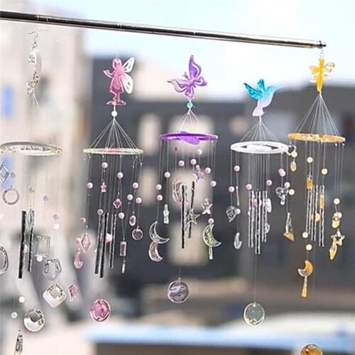 1 Set Pendant Silicone Mold Round Heart Drop Silicone Mold Resin Mold For DIY Wind Chime Material Mold Kit for Home Decor