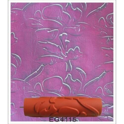 10 inch blue rubber roller wall decoration painting roller 10" DIY decorative wall paint roller without hand grip EG4115