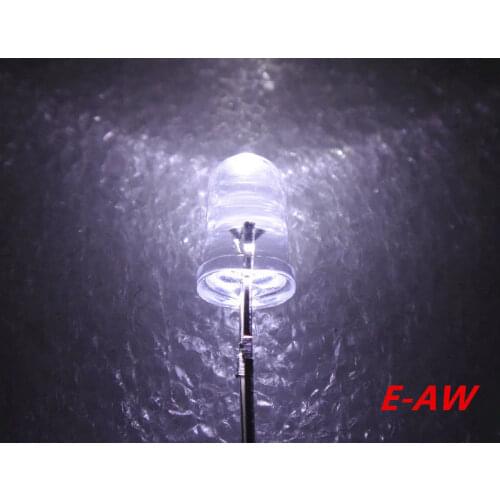 100pcs 5mm Round white Superbright LED diodes 14000MCD