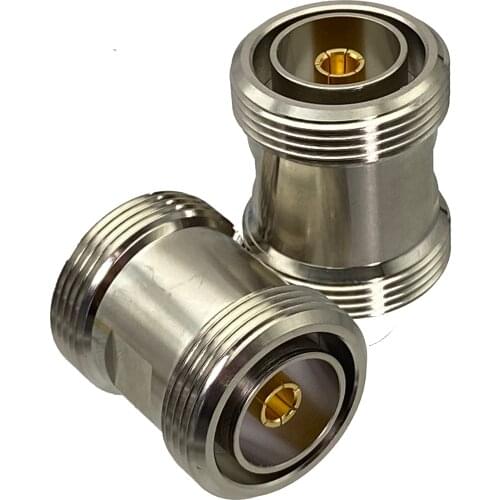 1pce Adapter 7/16 DIN female to 7/16 female jack RF connector straight F/F