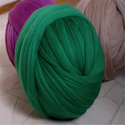 500g/piece 21 microns 6cm super merino wool yarn chunky knit blanket yarn gaint yarn
