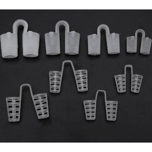8pcs/Box Anti Snoring Nose Clip Snore Stopper Device Health Sleeping Aid