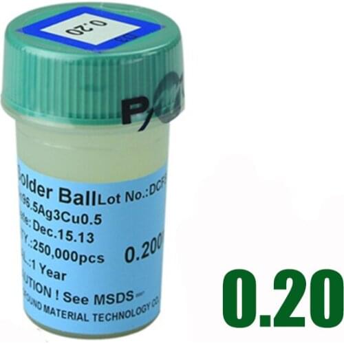 Lead-free 250k 0.2mm Solder Balls BGA Reballing Soldering Balls