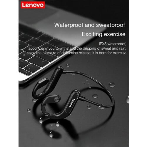 Lenovo X3 Bone Conduction Bluetooth Headphones Sport Wireless Earphones Waterproof running Headset Stereo Hands-free with mic