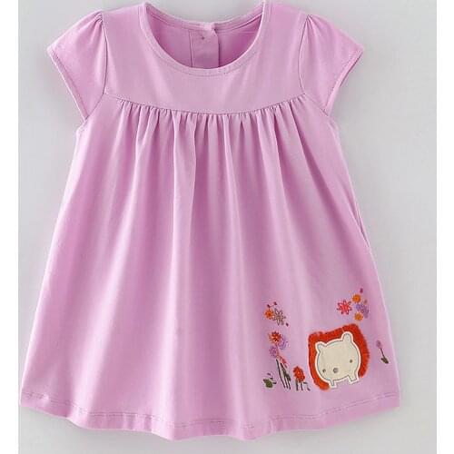 Infant Toddler Kids One-piece A-Line Dresses for Girls Brand Cotton Summer Casual Dress Children Clothing Cute Baby Girl Clothes