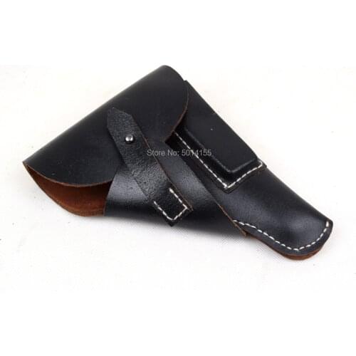 Replcia WWII German Black Leather Walther PPK Holster Color Black