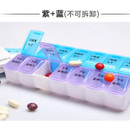 By ems or dhl 200pcs 2Row 14 Square high quality Medicine Storage Organizer Container Travel Case free shipping