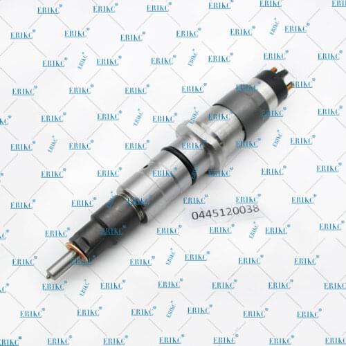 ERIKC Spray Nozzle 0 445 120 038 Genuine 0445120038 Diesel Fuel Injector 0445120133, 3965749, 4993482 for 6CTA 8.3ME Auto Engine