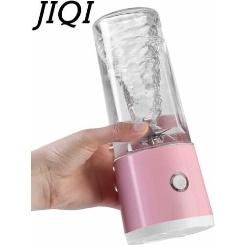 JIQI Shake n Take Juice 500ml Machine Multifunctional Mini Electricity Juicer Pocket Sports Bottle Blender 220V EU Plug adapter