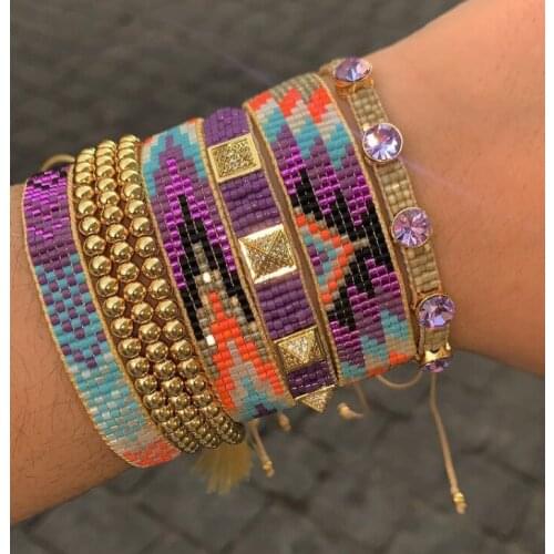 Colorful Miyuki Bracelet Set Fashion for Ladies Women Men Gift Party