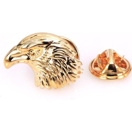Mens Brooch Scarf Hat Accessories Golden Bird Animal Clip Neckpin Badge Pin Woman Wedding Couple High Quality Jewelry Gifts
