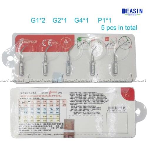 Dental Scaler Tips Ultrasonic Scaler Scaling Tip G1 G2 G4 P1 For EMS/WOODPECKER original WITH TIPS dentistry tool