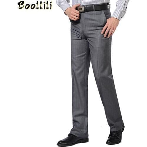 2020 New Silk Casual Formal Pants Men Hot Sale Spring Summer Classic Business Trousers Slim Tuxedo Mens Dress Slacks