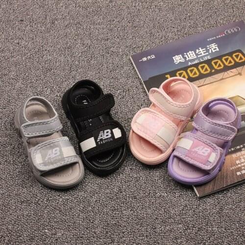 2021 New Boys' And Girls' Open Toe Soft Sole Childrens Beach Sandals Non Slip Casual Shoes Childrens Fashion Walking Shoes