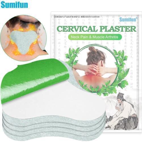 Sumifun 12Pcs/Bag Cervical Herbs Patch Wormwood Medical Plaster Joint Body Pain Relieving Sticker Arthritis Pain Relief Patch