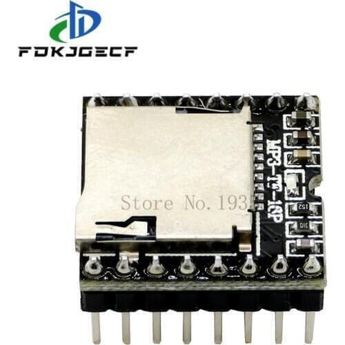 10pcs DFPlayer Mini MP3 Player Module MP3 Voice Decode Board Supporting TF Card U-Disk IO/Serial Port/AD for arduino