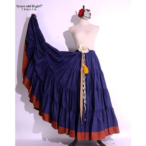 ATS Tribe Belly Dancing Brand designs Bohemian cotton full round dress 4x16m CW13