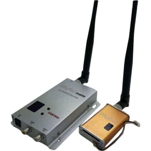 5W 12ch 1.1G 1.2G 1.3G Wireless AV transceiver for cctv 1.2G Video Audio Transmitter image transmission FPV drone transmitter