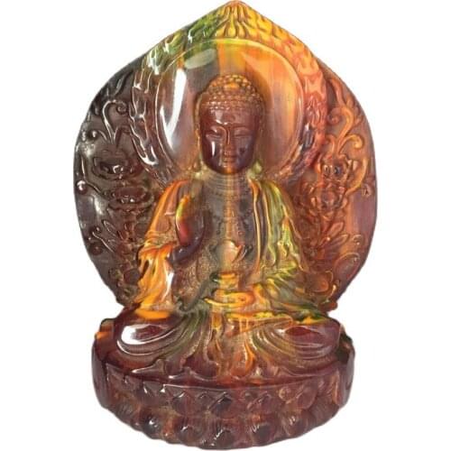 Early collection of flower amber, Buddha ornaments, family collection