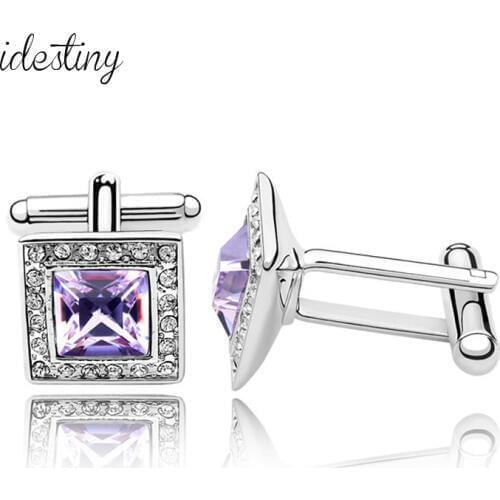 IDESTINY 11.11 Sale Famous Brands Classic Cufflinks For Mens Fashion Cufflinks Shirt Clips Wedding Clothing Jewelry Gift