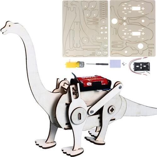 Educational Science Experiment Technology Toy Set DIY Hydraulic Excavator Model Puzzle Painted Kids Toys for Children