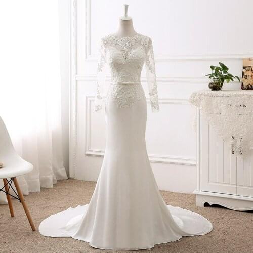 SHIWEIJIUYUE Long Sleeve Wedding Dresses