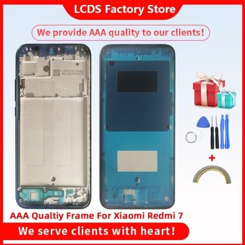 AAA Quality Middle Frame For XIAOMI Redmi 7 Middle Metal Frame Housing Cover For Redmi 7 Middle Frame+Volume/Power Buttons