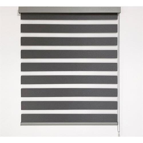 High end customized zebra roller blinds sunscreen curtain with aluminum dust cover for office living room window blackout LS100