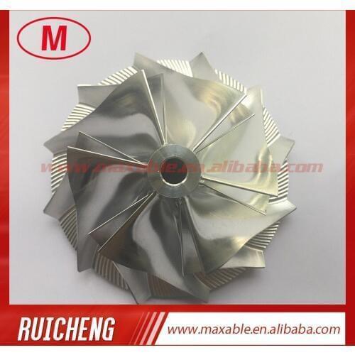 T04E 442476-0011 54.70/74.99mm 6+6 blades high performance turbo billet/milling/aluminum 2618 compressor wheel