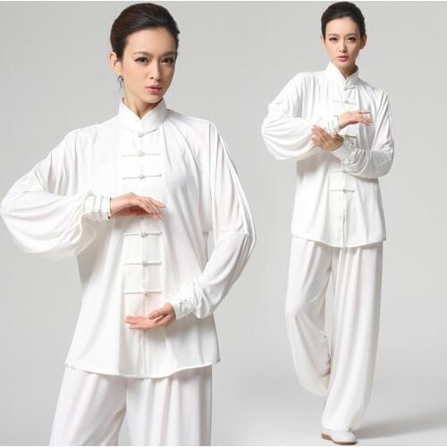 Male & Female Handmade Tai Chi Uniform Wushu Kung Fu martial Art Suit Chinese Stly White black pink red green blue orange