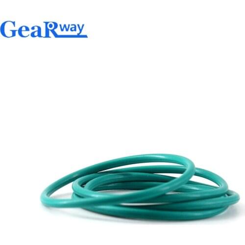 Gearway Fluorine Rubber O Ring Seal 1.8mm thickness Green FKM O Ring Seal Gasket 8/8.5/8.75/9/27.3/28/30mm ID O Ring Sealing
