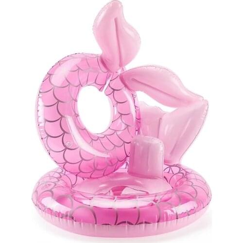Yuyu Hot Pool Float Kids Mermaid Swim Ring Baby Inflatable Swimming Circle Pool Children Swim Circle Tube Pool Toys Floating