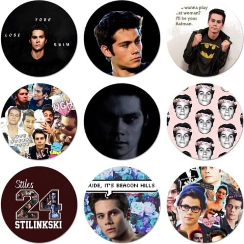 Teen Wolf Dylan Obrien Icons Pins Badge Decoration Brooches Metal Badges For Clothes Backpack Decoration 58mm
