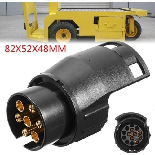 1pc European Standard 7 pin to 13 pin Car Towing Socket Converter Adapter 12V Trailer Caravan Truck Towbar Electrical Plug