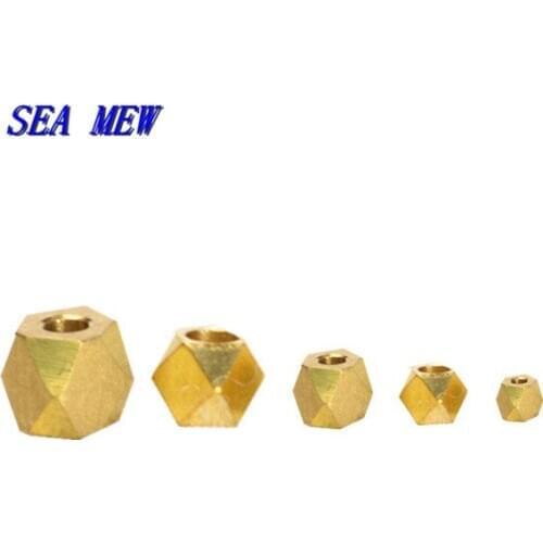 100 PCS 2mm 2.5mm 3mm 4mm 5mm Metal Raw Brass Beads Irregular Spacer Beads DIY Handmade Accessories For Jewelry Making