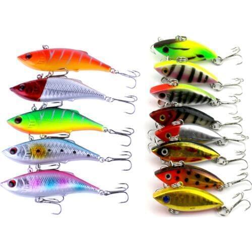 13pcs/lot Set Winter VIB Fishing Lure Carp Fishing Crankbait Blade Vibration Lure Artificial Bait Balancer Pesca Wobblers