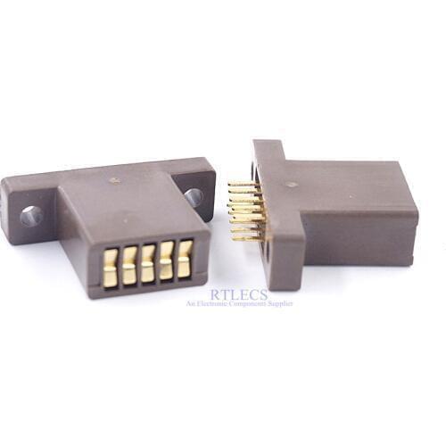 2pcs Burn In Socket 2.54 mm Pitch 5 Pin Gold plating Test connector for TO-220 Transistor Integrated Circuit Through Holes PCB