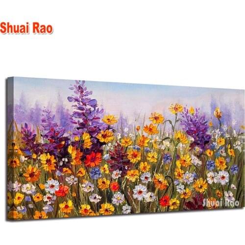 Large 5d diy diamond painting Daisy Colorful Bloosom embroidery full square round diamond mosaic Puzzle,Flowers crystal pattern