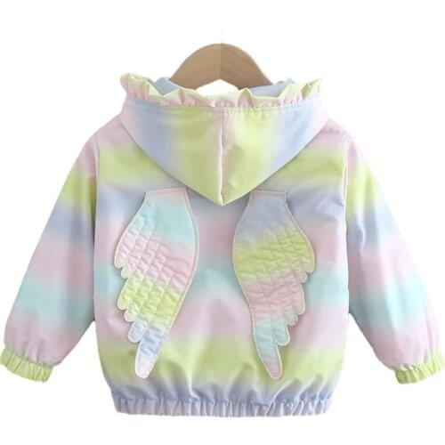 Spring Autumn Coat Girl Baseball Uniform Print Cardigan Windbreaker Children Thin Zipper Outerwear Baby Clothes Girl Jacket
