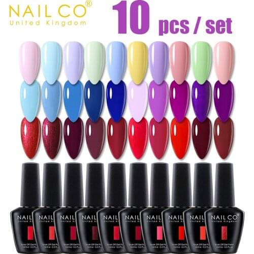 NAILCO Gel polish nail art nails Manicure Gel for extension Gel varnish Semipermanent Varnish hybrid Base and top coat for nail