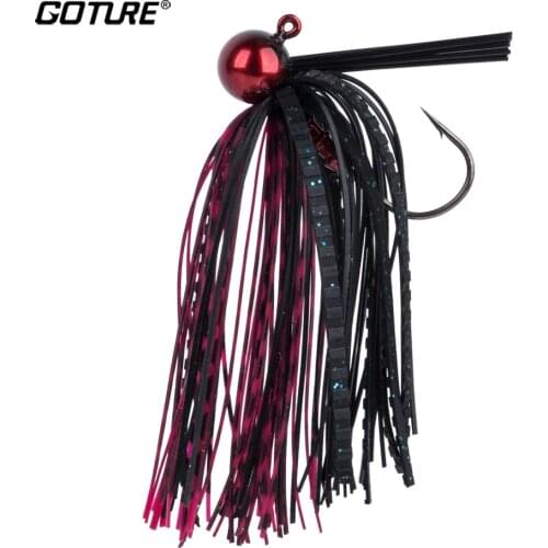 Goture Top Quality Football Jig Fishing Lure 13g Weedless Swim Jig Slow Jiggging Bait with Mustad Fishing Hook