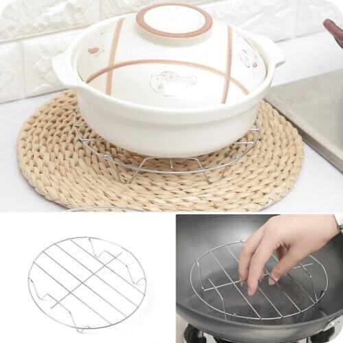 Pot Steamer Kitchen Cookware Round Stainless Steel Cooking Ware Steaming Rack Stand Heating Supplies