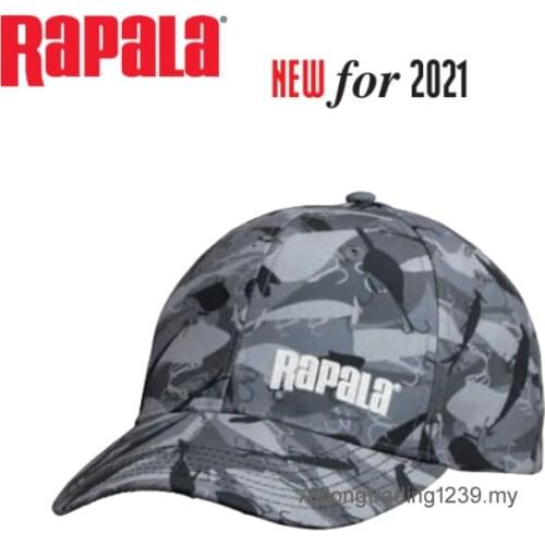Rapala 2021 new Professional Fishing Hat Outdoor Sports Sun Shade Fishing Camo Baseball Cap Bass Pike Sea Fishing Hats Tackle